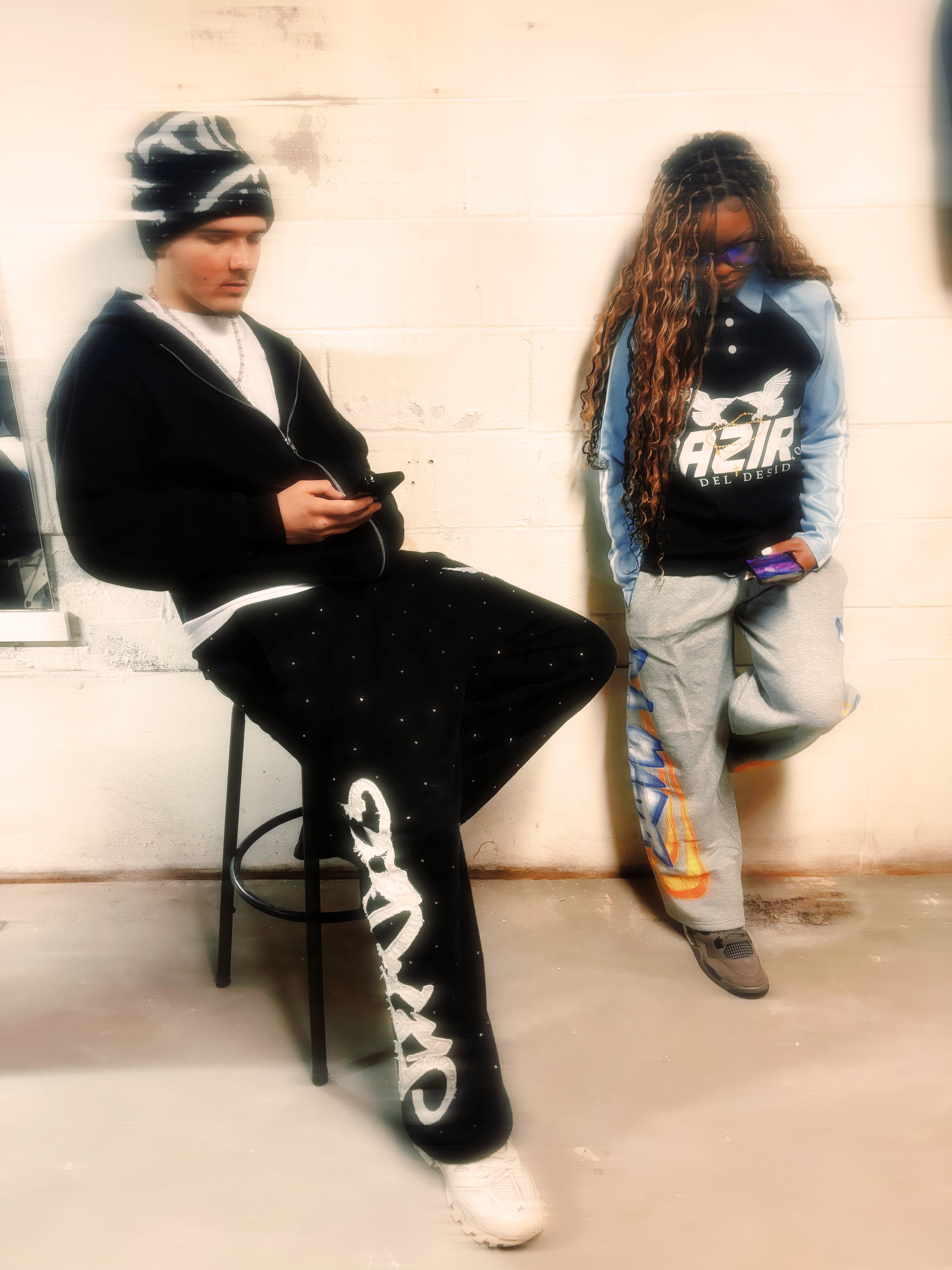 “LUMINANCE” GREY SWEATPANTS