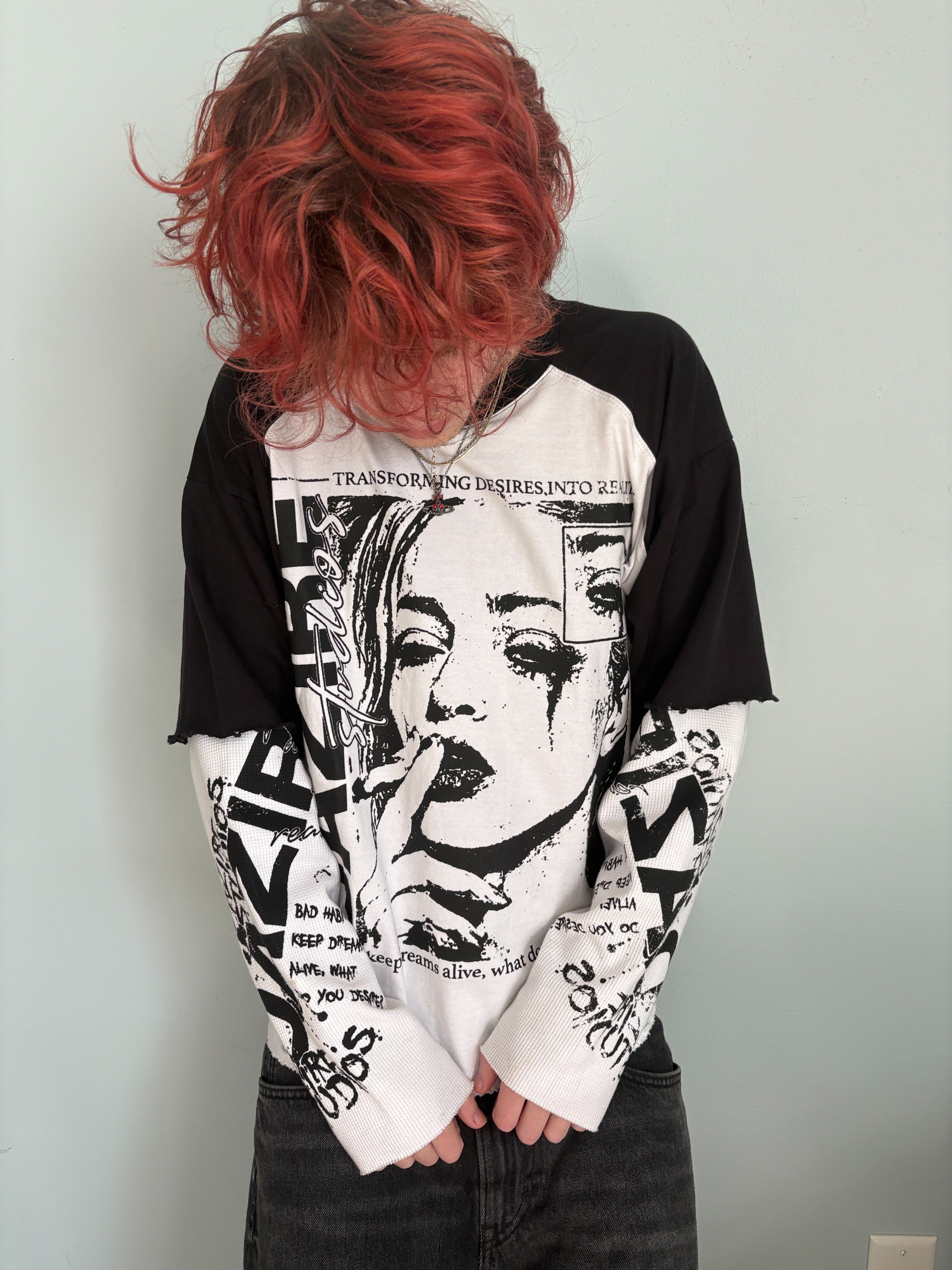 “BAD HABITS” LAYERED LONG-SLEEVE